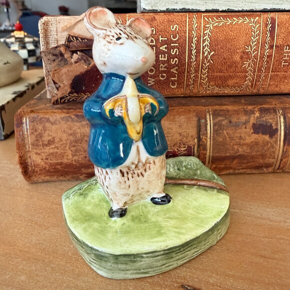 Vintage Beswick Kitty Mac Bride "A Snack" Mouse with Banana - Picture 3 of 13